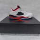 AJ 5 Retro Low Fire Red Shoes Sneakers - nk0005016 image 17