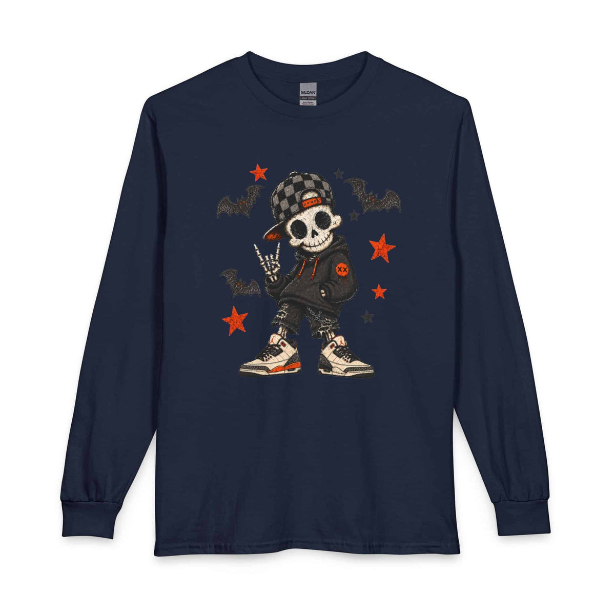 Boy Skeleton Halloween Long Sleeve T-Shirt image 20