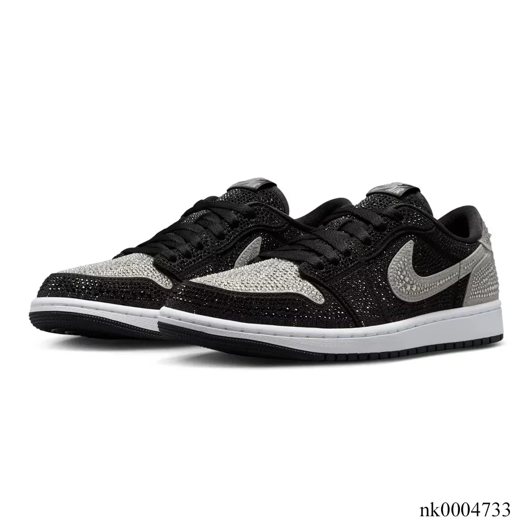 [Premium] Swarovski x AJ 1 Low OG Stealth/Crystal Shoes Sneakers – nk0004733 image 2