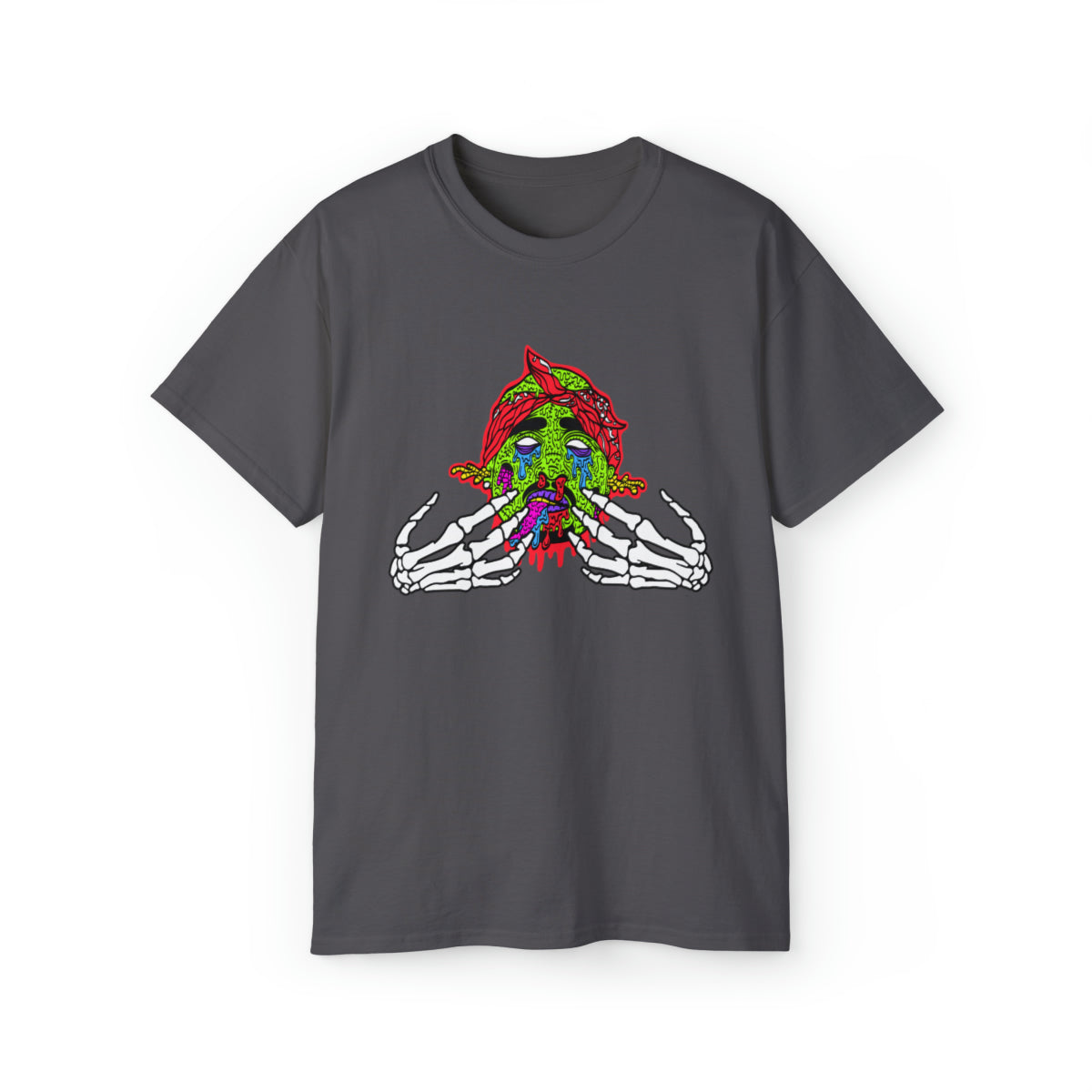 2Pac Monster  T-Shirt - Charcoal, 2XL image