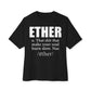 Ether Unisex Oversized Boxy Tee - Black, S image