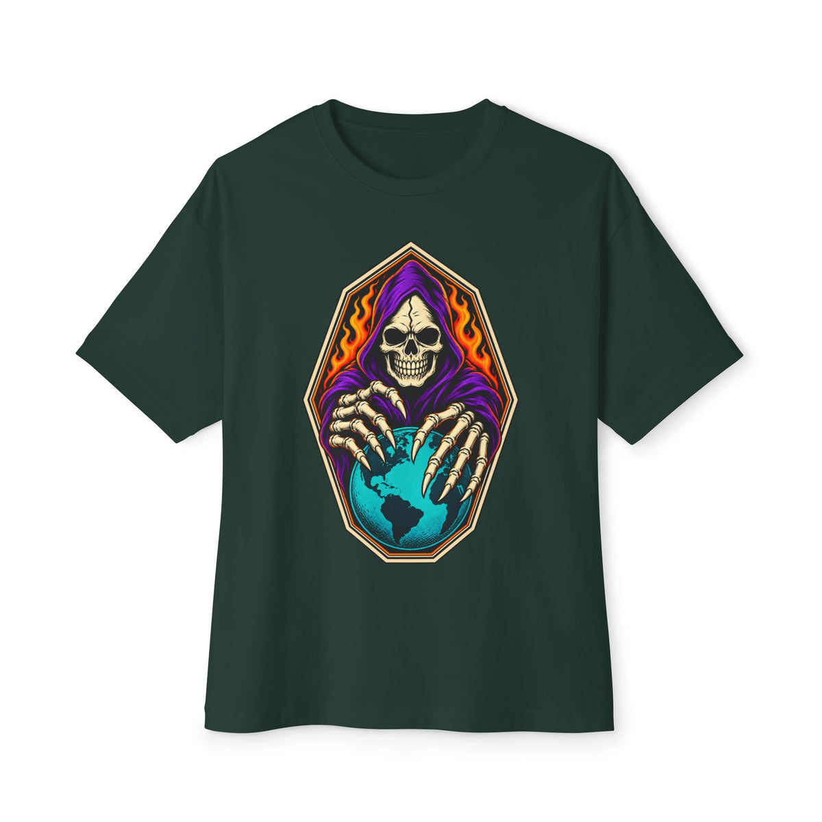Soul Keeper Unisex Oversized Boxy Tee - Forest, 2XL image