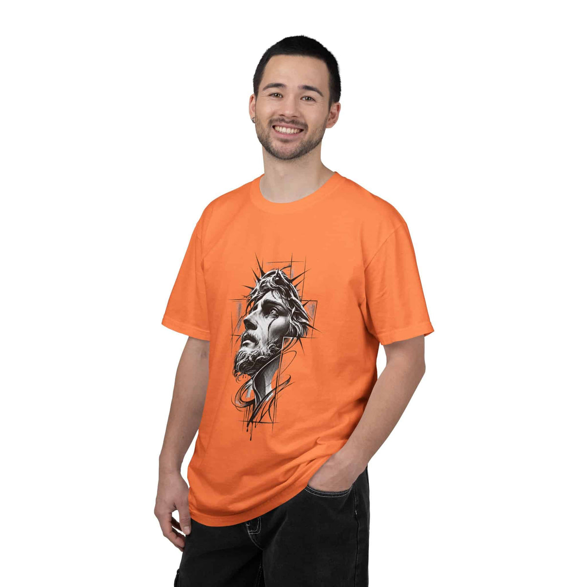 Crown of Faith 1 Unisex Garment-Dyed T-shirt image 9