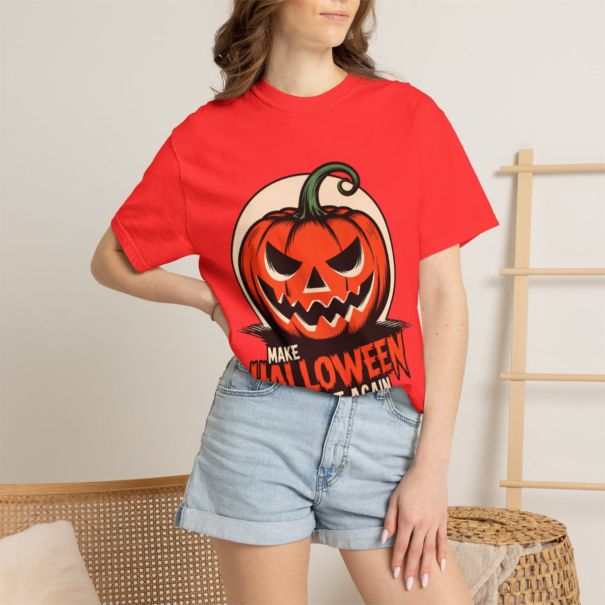 Make Halloween Great Again Unisex Garment-Dyed T-shirt image 98