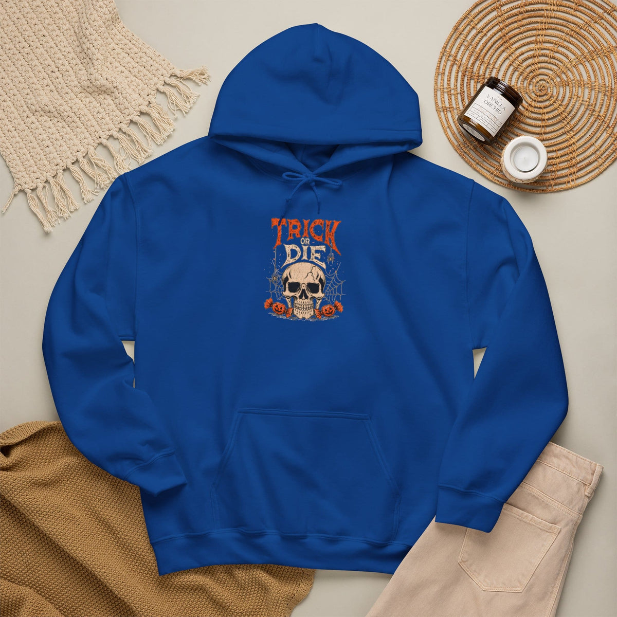 TRICK OR DIE Hooded Sweatshirt image 56