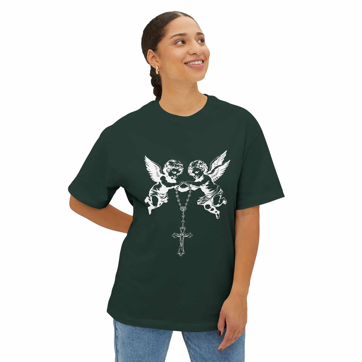 Heavenly Guardians Unisex Oversized Boxy Tee image 22