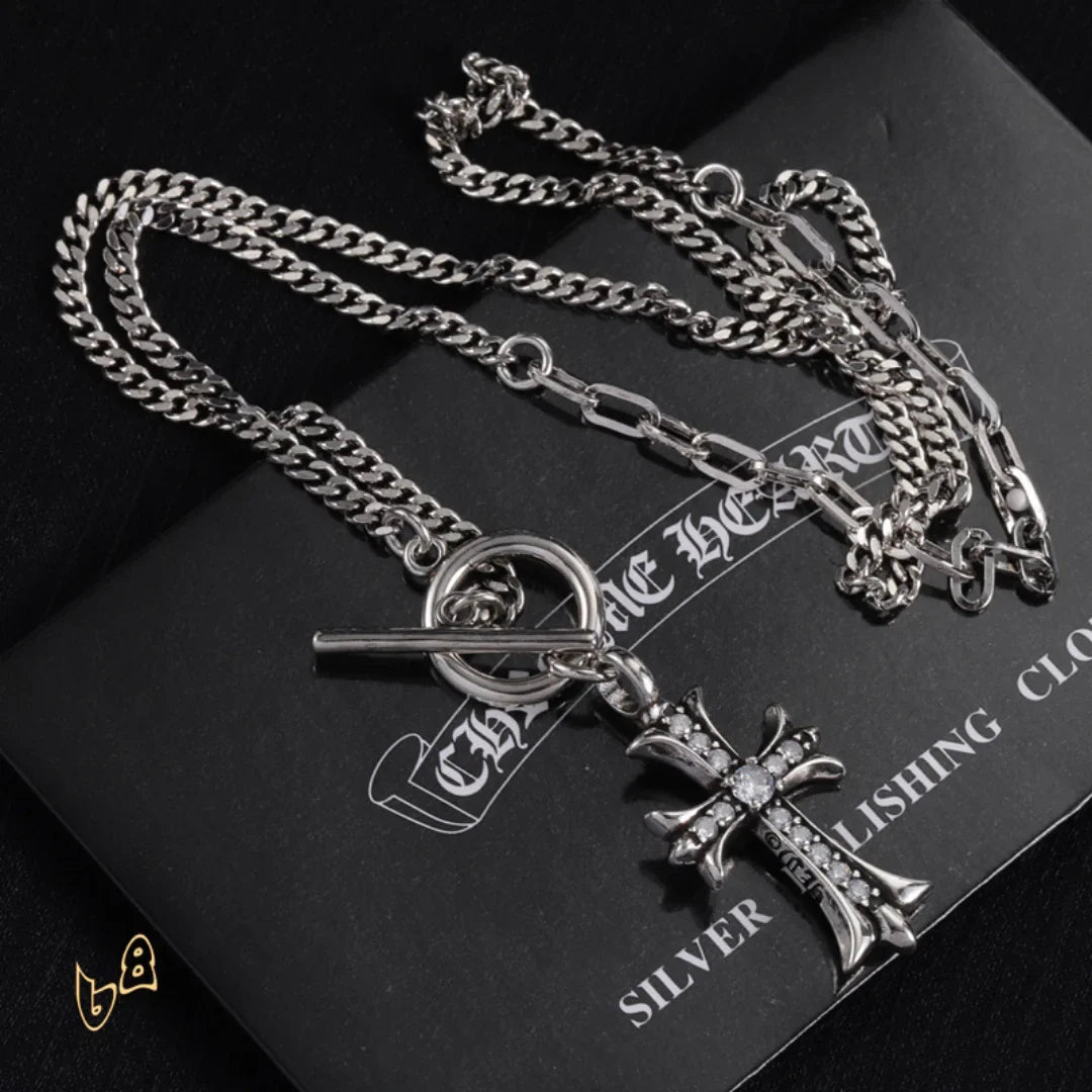 CH Cross Pendant Necklace - CH0040 image 1