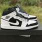 AJ 1 Mid White Black Shoes Sneakers - nk0000560 image 4