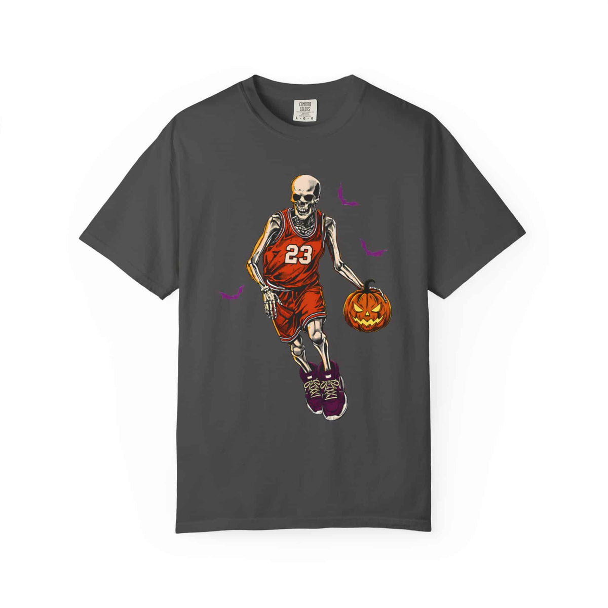 Halloween Basketball Unisex Garment-Dyed T-shirt image 72