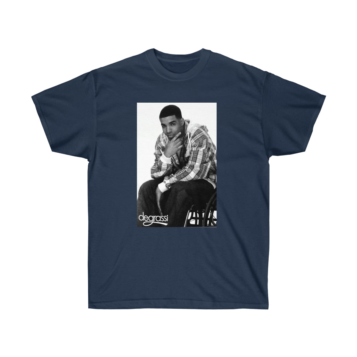 Rap Drake Degrassi Men T-Shirt - Navy, XL image