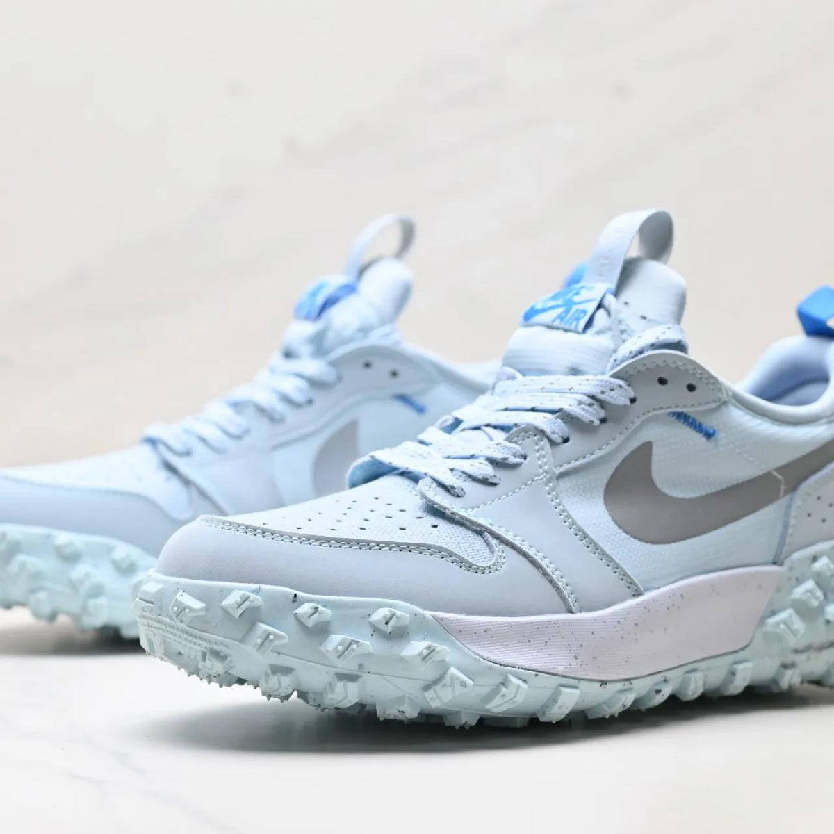 AJ 1 Low Element Gore-Tex Glacier Blue Silver Shoes Sneakers - nk0004988 image 9