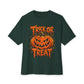 Trick or Treat Unisex Oversized Boxy Tee - Forest, M image