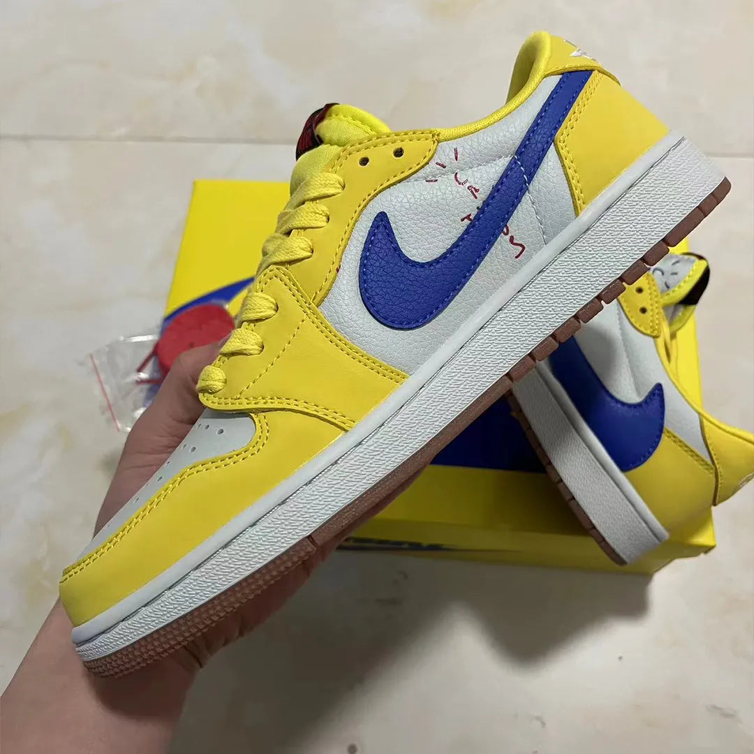 Travis Scott x AJ 1 Low OG Canary/Elkins Shoes Sneakers - nk0003839 image 5