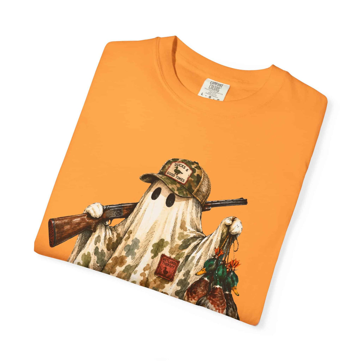 Hunting Season Spooky Camo Mallards Unisex Garment-Dyed T-shirt image 38