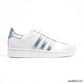 AD Superstar White Silver Metallic Shoes Sneakers - nk0005445 image 0