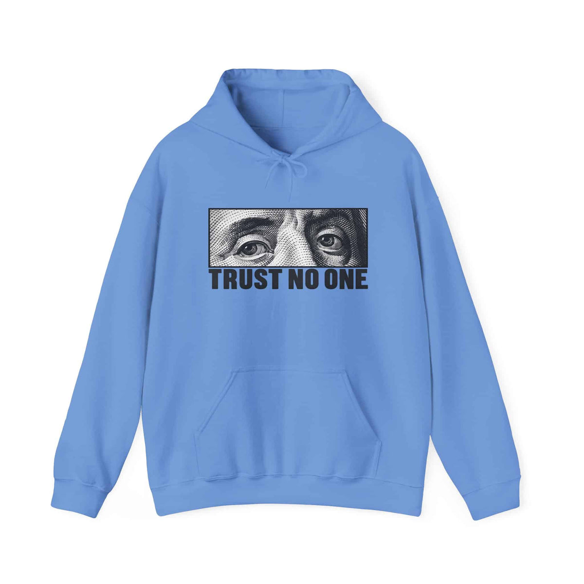 Graphic Print Hooded Sweatshirt - POD0039 - 5XL, Carolina Blue image