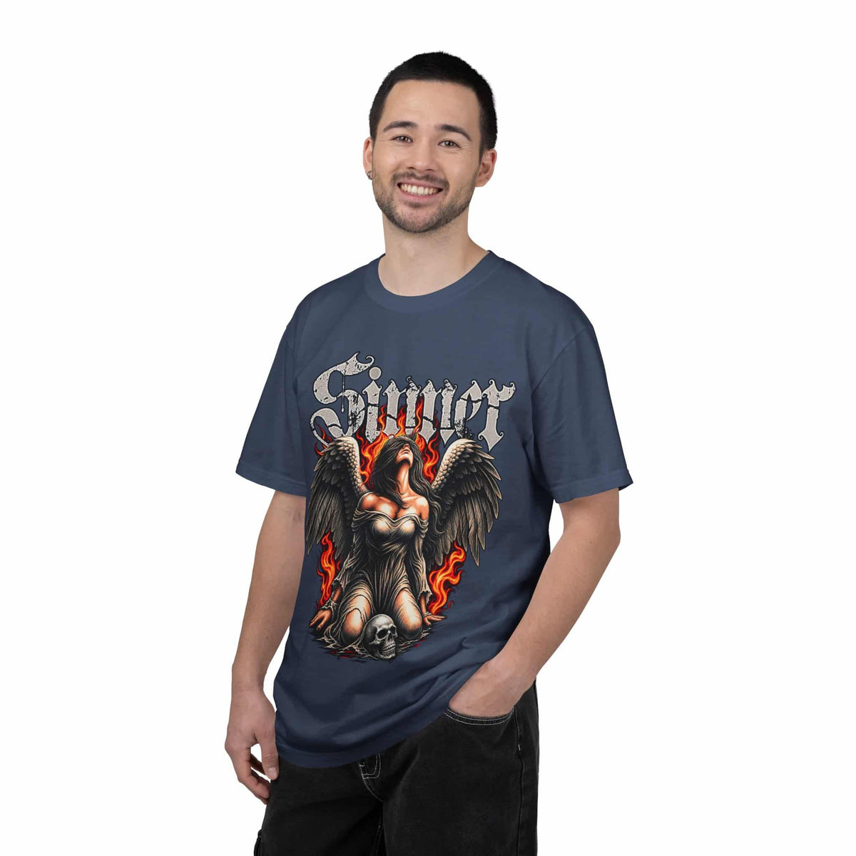 Sinner’s Flame Unisex Garment-Dyed T-shirt image 67