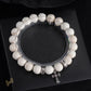 CH Beaded Cross Flower Bracelet - CH0074 - White 1 image