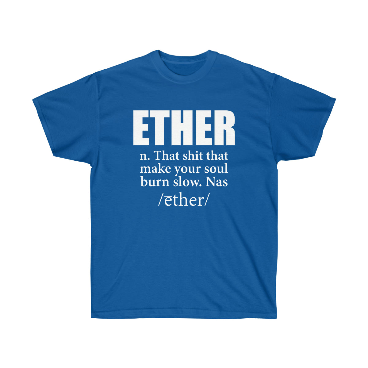 Ether Nas Men T-Shirt - Royal, XL image