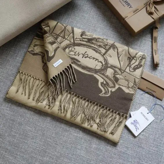 BUR Scarf  - BUR0029 - Brown image