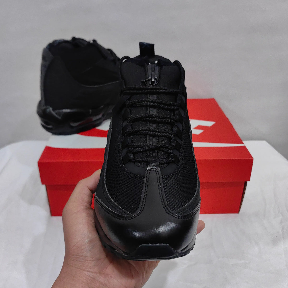 AM 95 Sneakerboot Black Shoes Sneakers - nk0005018 image 7