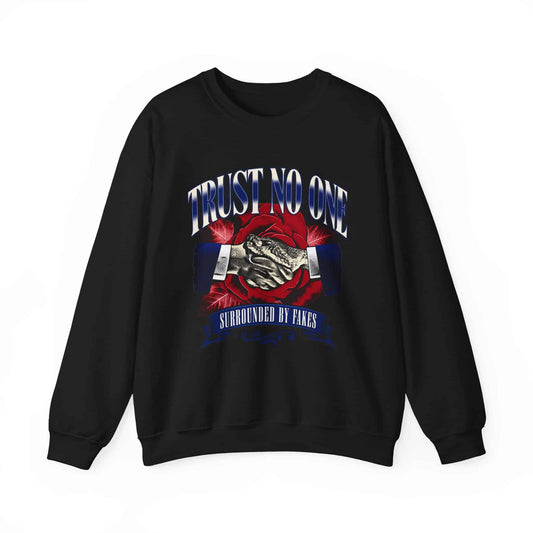 Graphic Print Crewneck Sweatshirt - POD0037 image 0