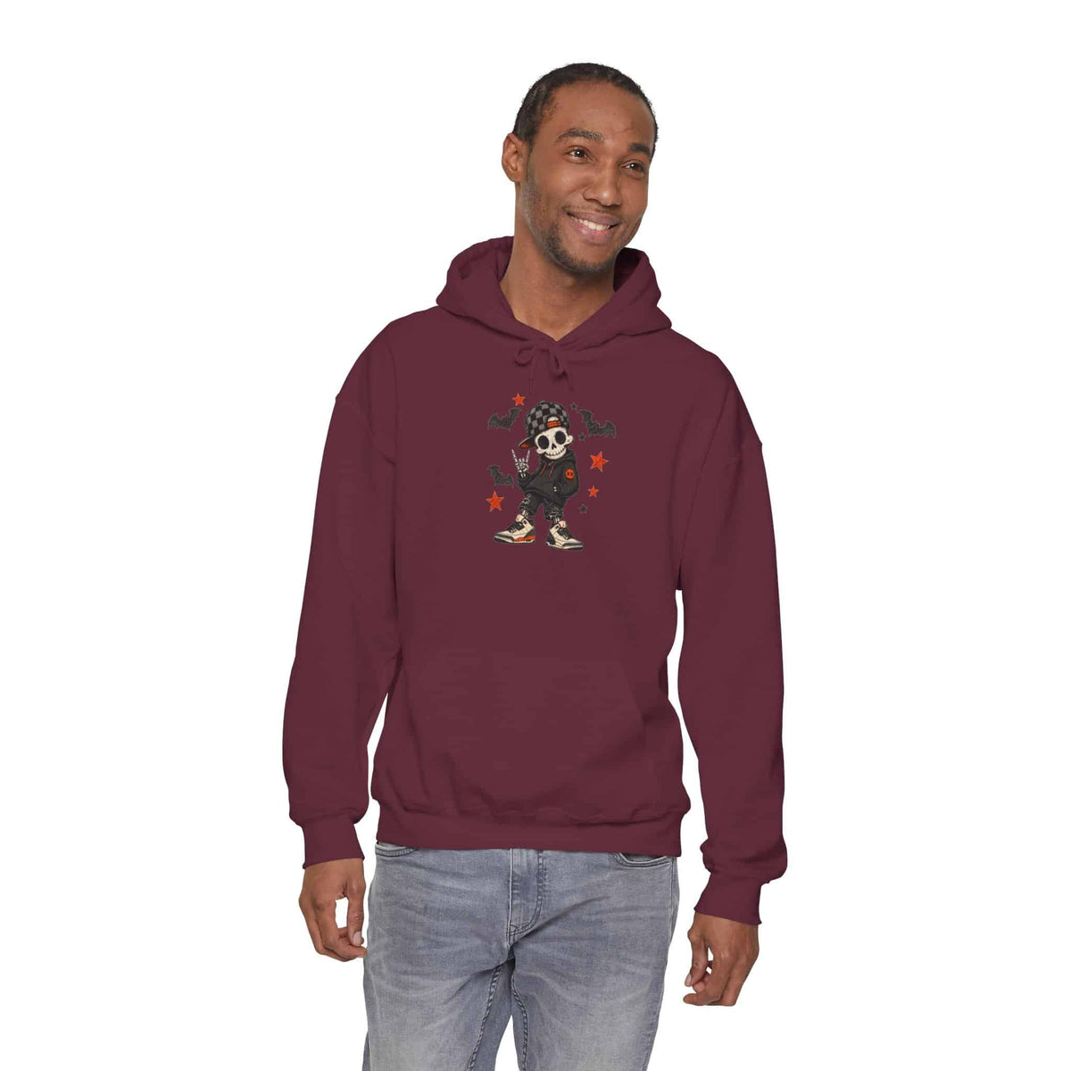 Boy Skeleton Halloween Hooded Sweatshirt image 27