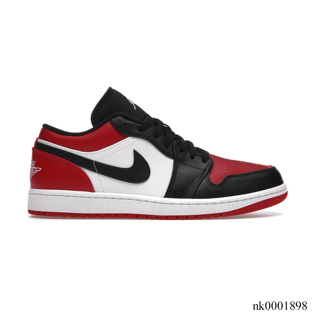 AJ 1 Low Bred Toe Shoes Sneakers - nk0001898 image 0