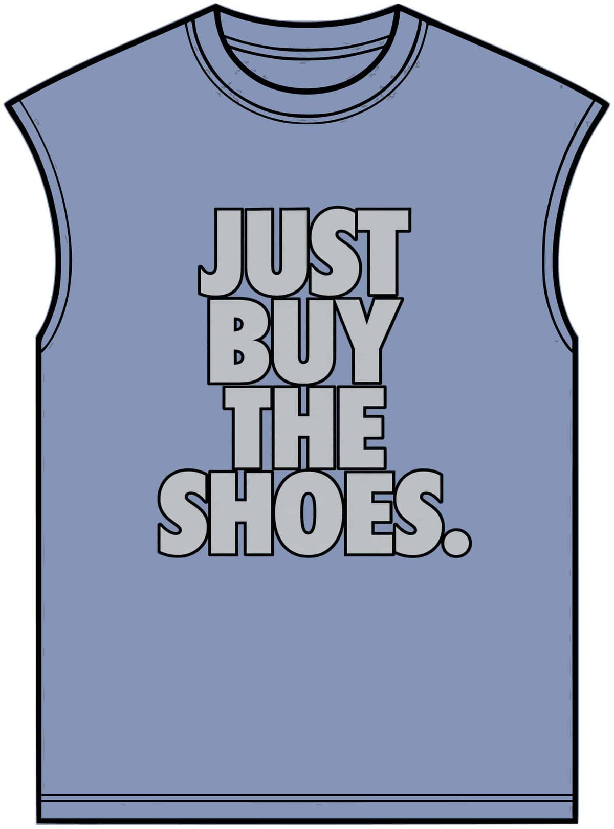 Graphic Print Unisex Garment-Dyed Muscle Tee – POD0033 image