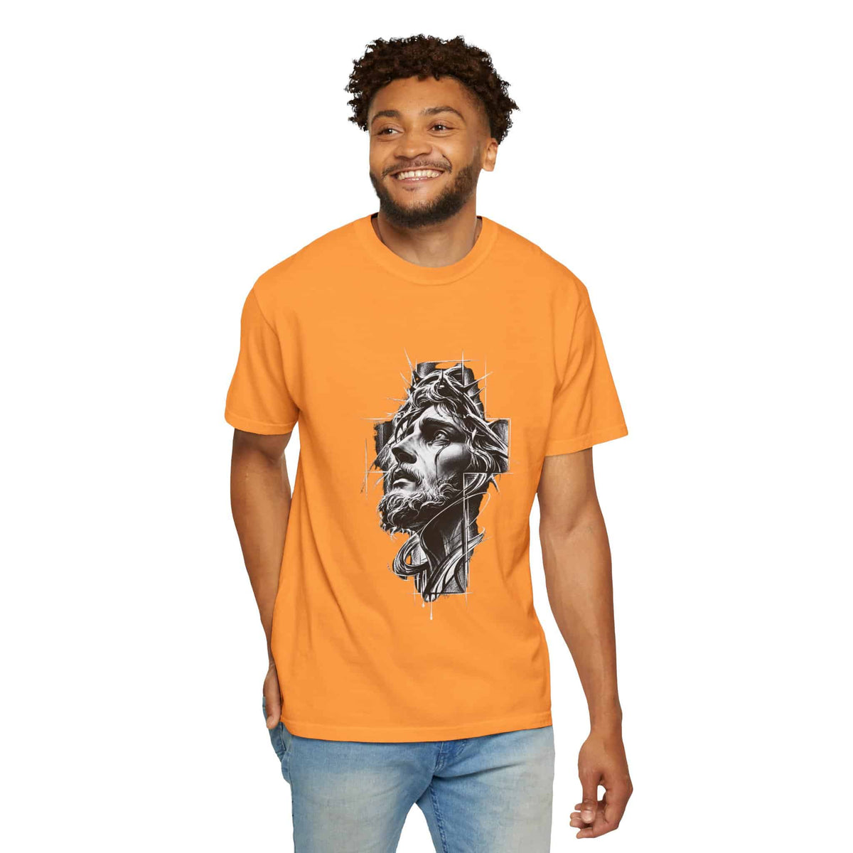 Crown of Faith 2 Unisex Garment-Dyed T-shirt image 59