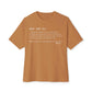 Beef Definition Unisex Oversized Boxy Tee - Toast, XL image