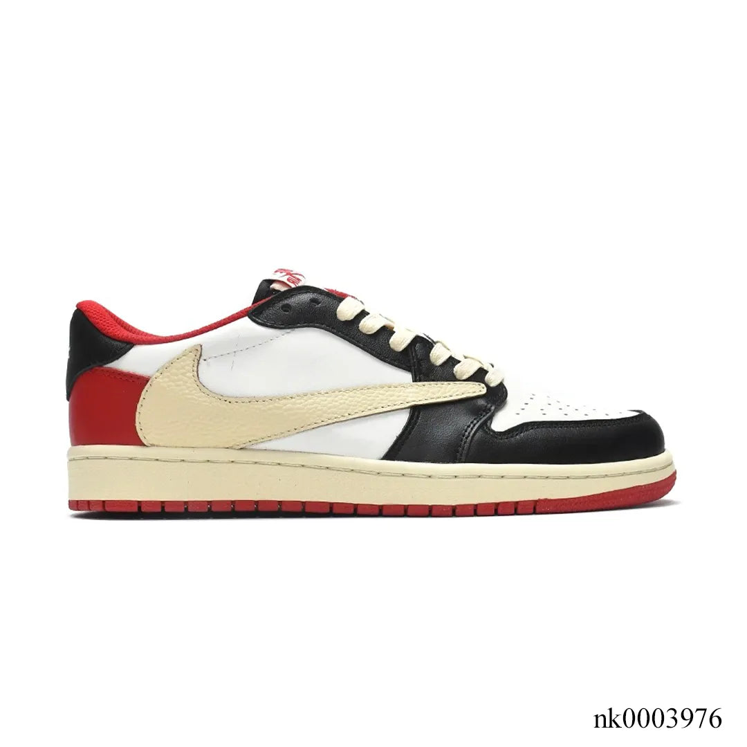 Travis Scott x AJ 1 Low Red Black Custom Shoes Sneakers - nk0003976 image