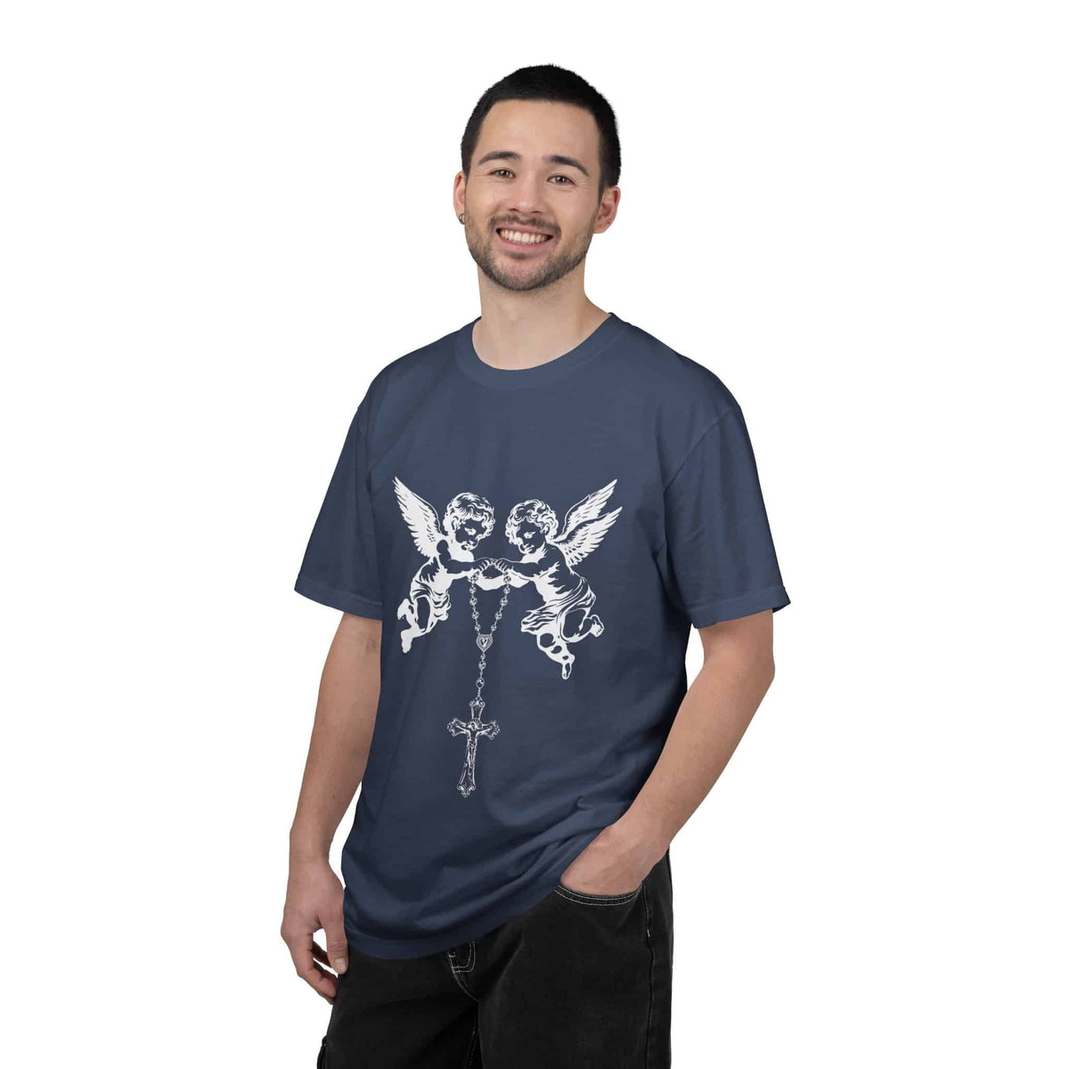 Heavenly Guardians Unisex Garment-Dyed T-shirt image 74