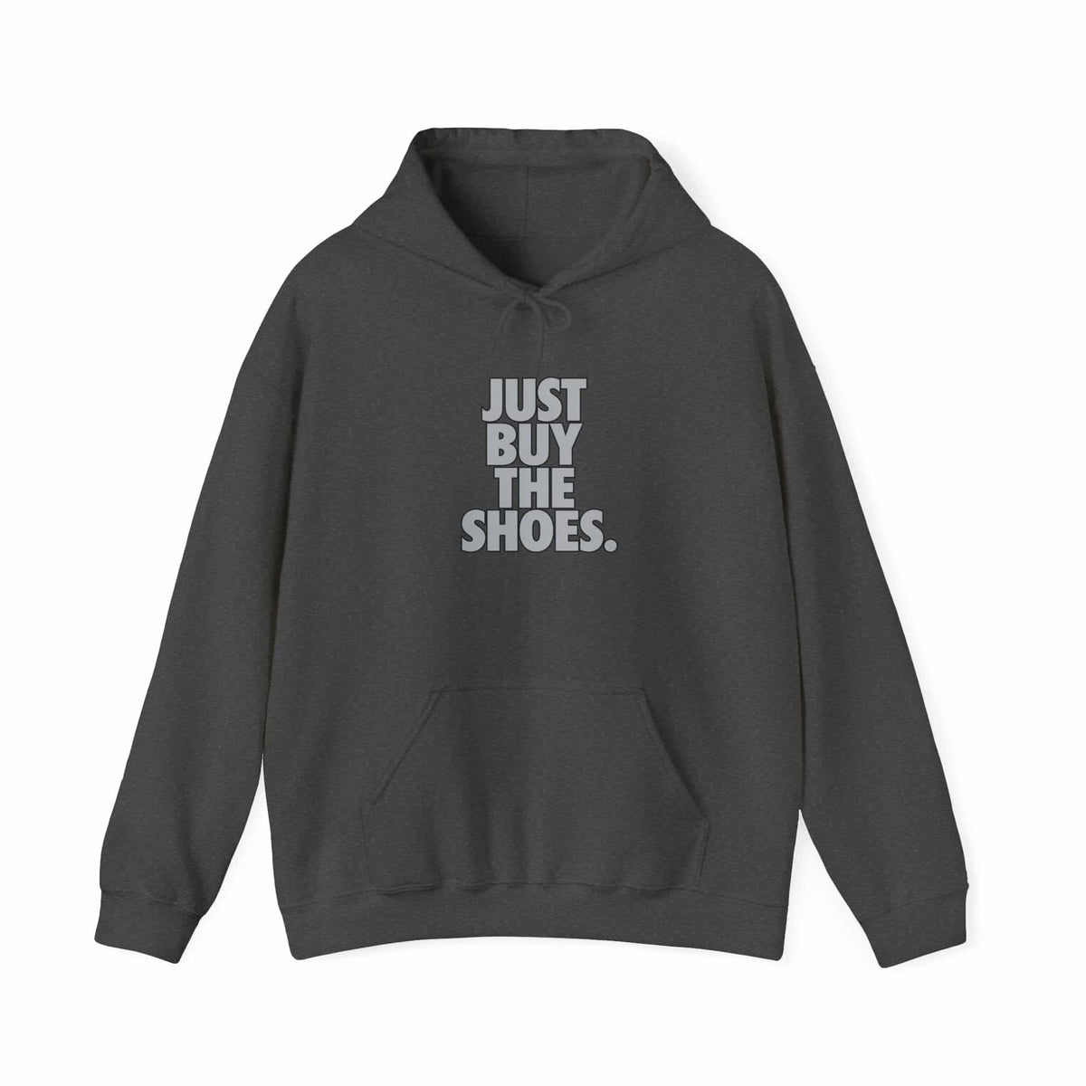 Graphic Print Hooded Sweatshirt - POD0033 - L, Dark Heather image