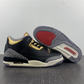 AJ 3 Black Gold Shoes Sneakers - nk0002295 image 2