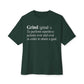 Grind Definition Unisex Oversized Boxy Tee - Forest, L image