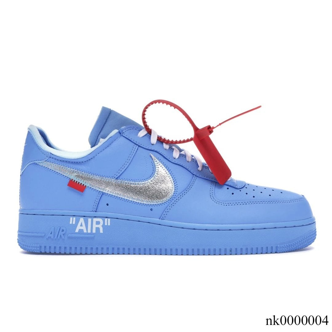 AF 1 Low OW MCA University Blue Shoes Sneakers - nk0000004 - CI1173-400, 7.5 image