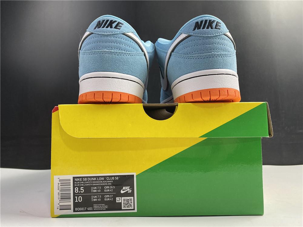 SB Dunk Low Club 58 Gulf Shoes Sneakers - nk0001411 image 8