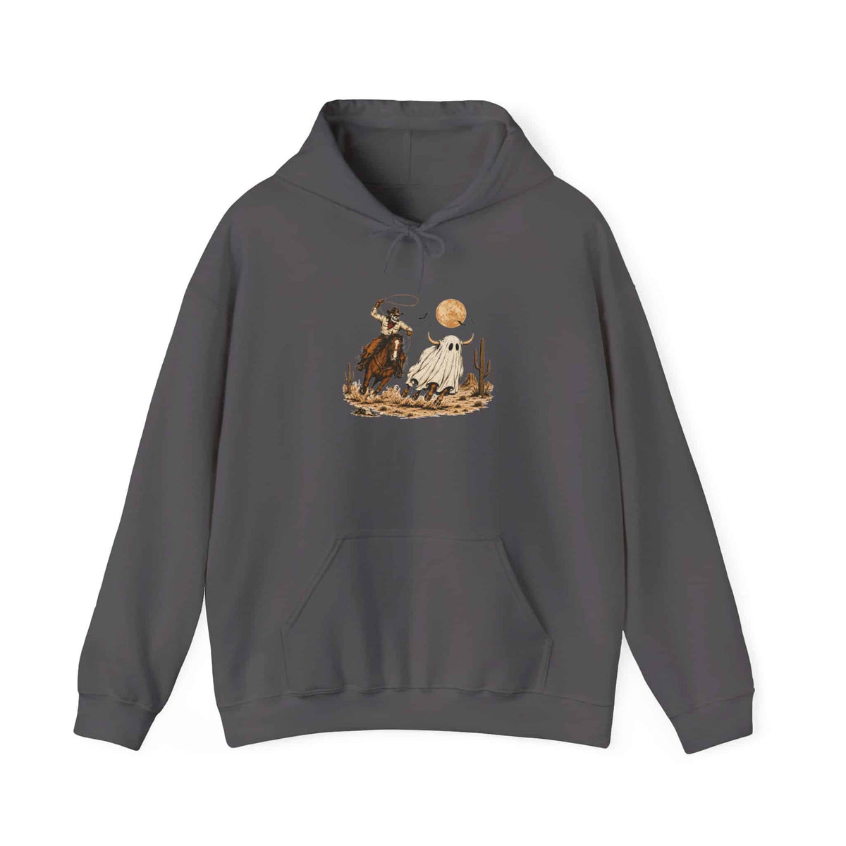 Halloween Cowboy Hooded Sweatshirt - S, Charcoal image