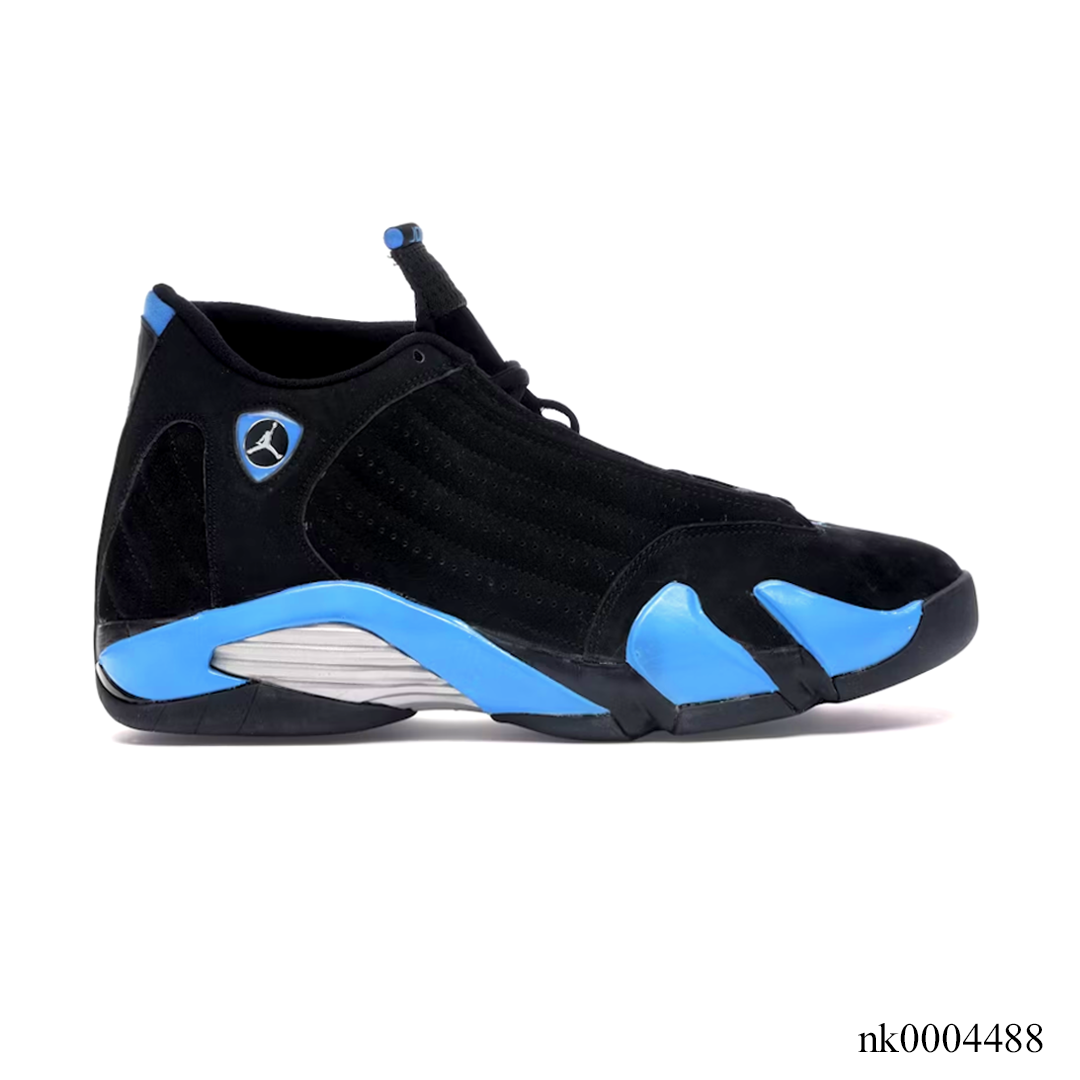 AJ 14 Black University Blue Shoes Sneakers – nk0004488 image 0