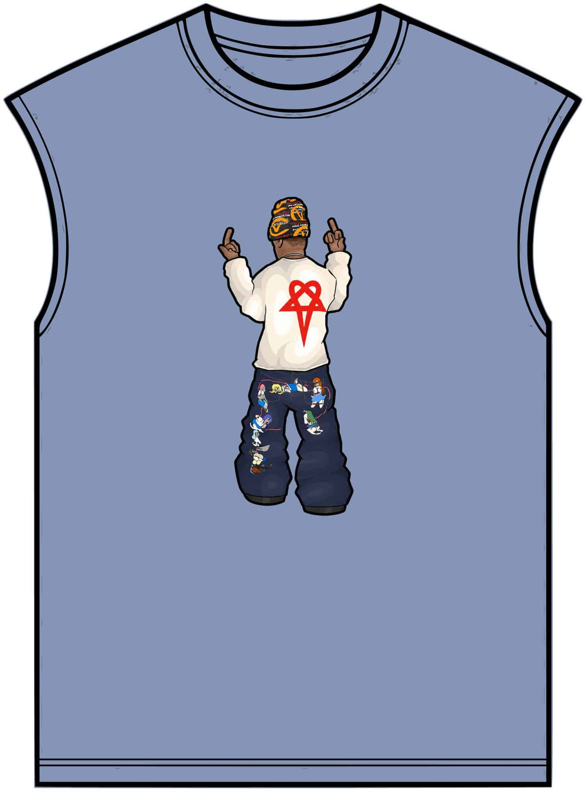 Rebel Attitude Unisex Garment-Dyed Muscle Tee image