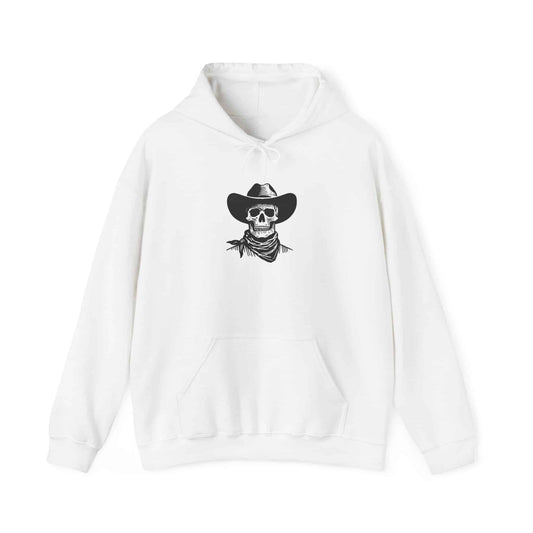 Outlaw Skull Hooded Sweatshirt - 3XL, White image