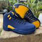 AJ 12 Retro Michigan Shoes Sneakers - nk0000633 image 3