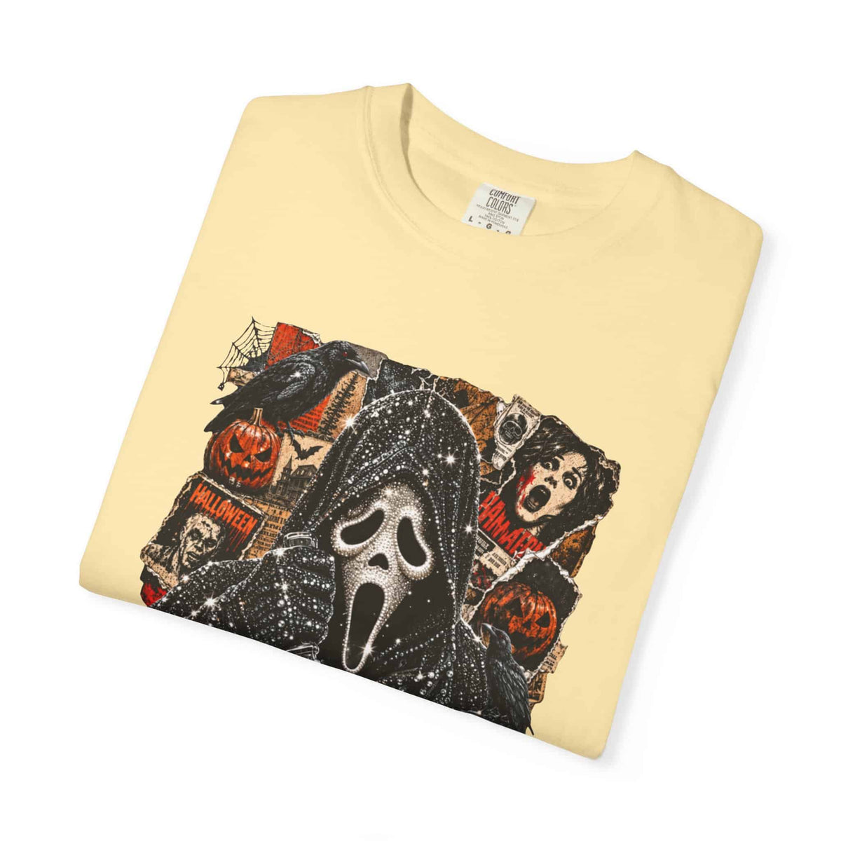 Halloween Horror Unisex Garment-Dyed T-shirt image 32