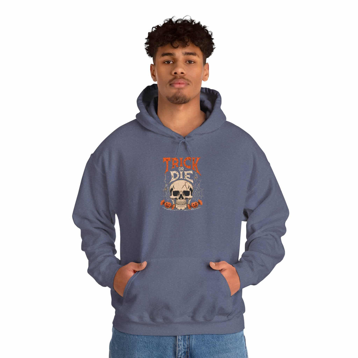 TRICK OR DIE Hooded Sweatshirt image 73