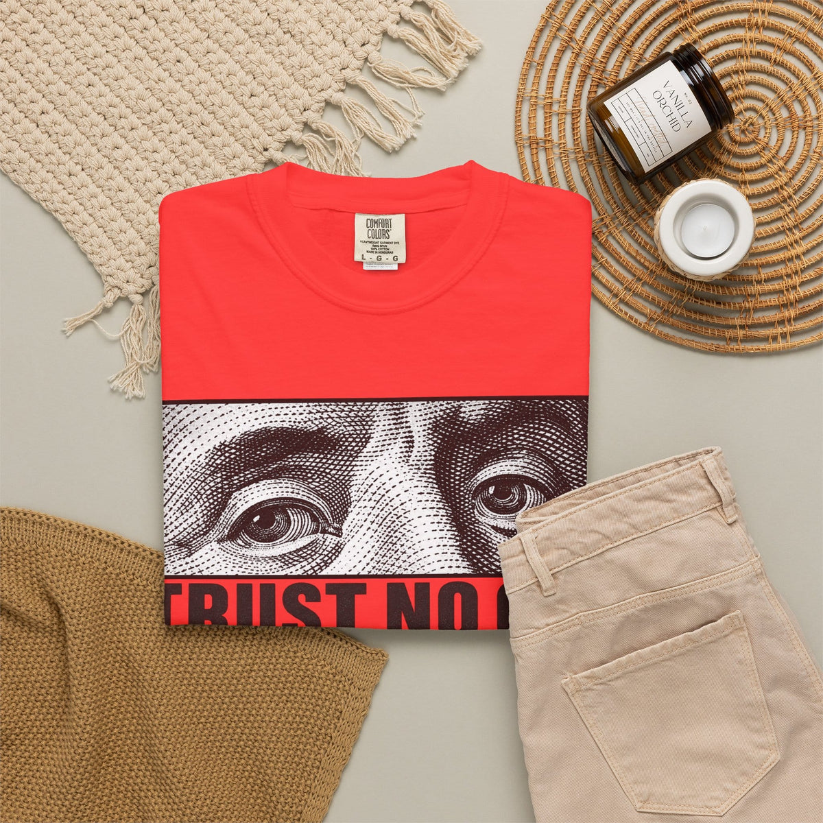 Graphic Print  Unisex Garment-Dyed T-shirt - POD0039 image 35