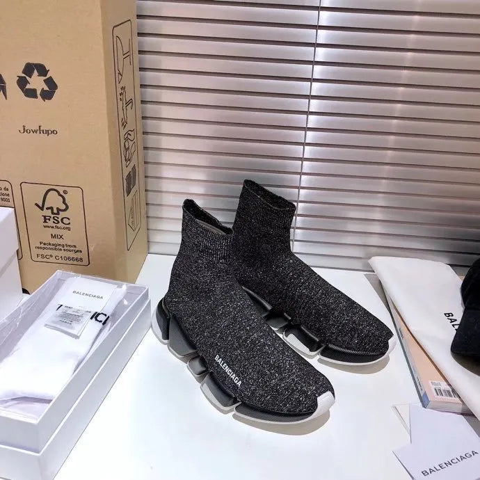 BLCG Speed 2.0 Recycled Knit Grey White Black Shoes Sneakers – bl0000011 image 4
