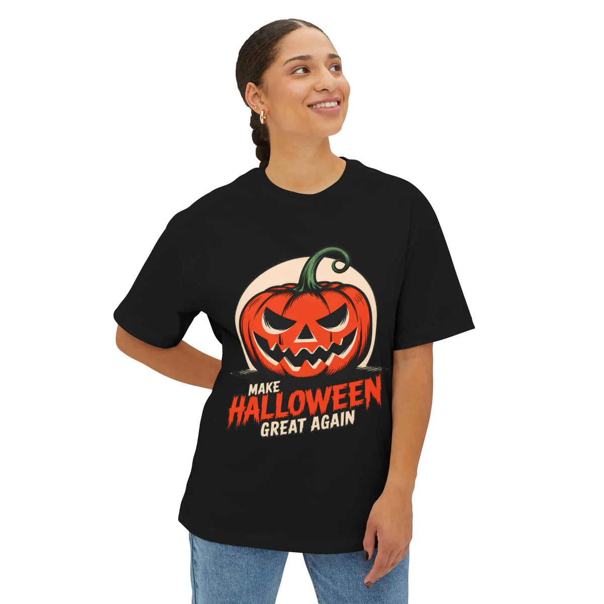 Make Halloween Great Again Unisex Oversized Boxy Tee image 3