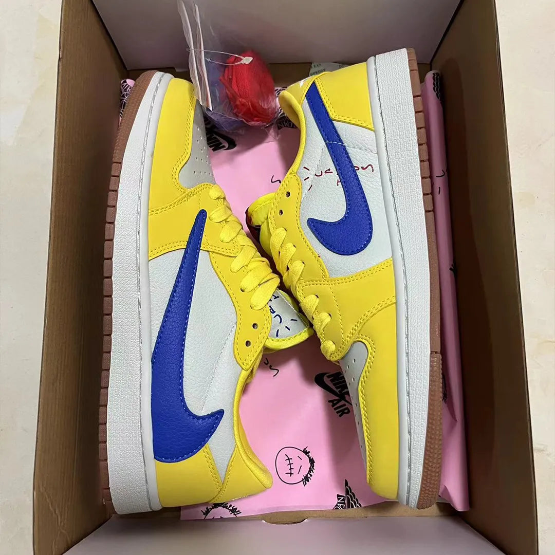 Travis Scott x AJ 1 Low OG Canary/Elkins Shoes Sneakers - nk0003839 image 10