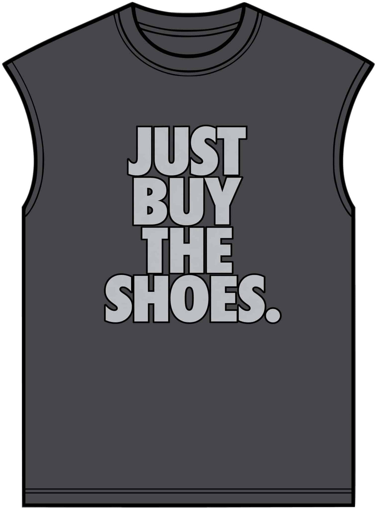 Graphic Print Unisex Garment-Dyed Muscle Tee – POD0033 image